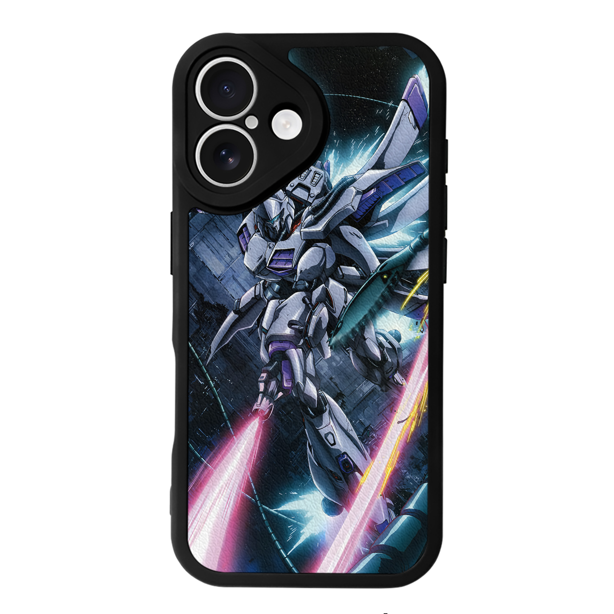 （画像用） 機動戦士ガンダム Mobile Suit Gundam 【iPhone 16シリーズ対応】シリコンスマホケース（レザー調） 材質：シリコン